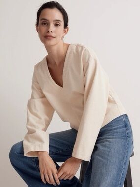 Madewell corduroy V-Neck shacket